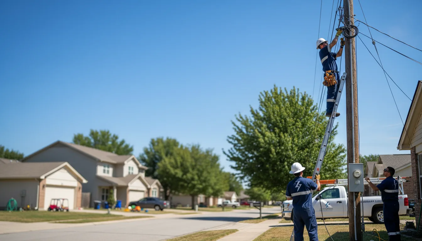 Residential electrician providing installation services in El Campo, TX